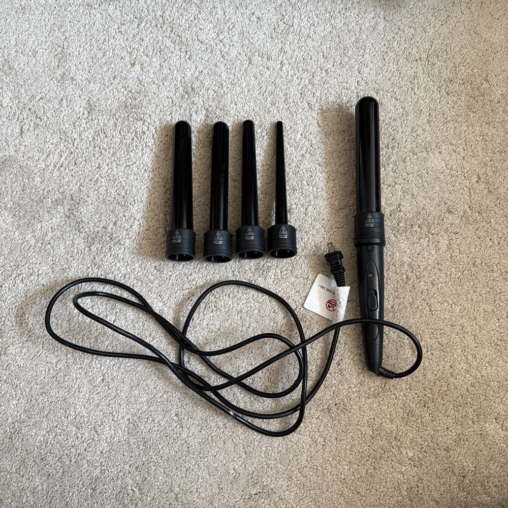 Black Curling Wand Set